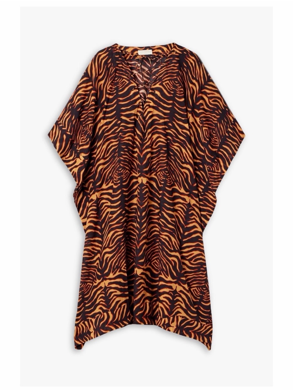 Ulla Johnson Estelle tiger-print cotton-blend voile kaftan 🐅